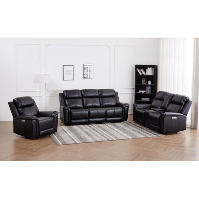 Power Recliner Cons Loveseat     Air Leather