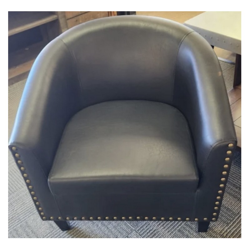 PU Tub Chair Black