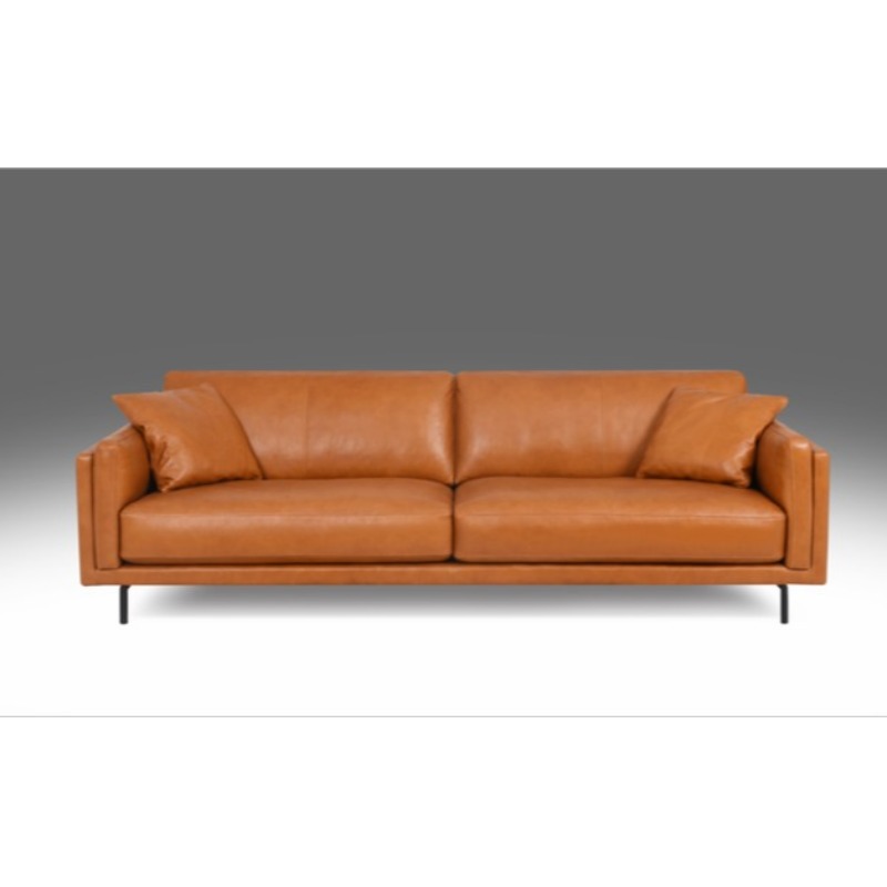 Leather Sofa and Loveseat Silver Grey