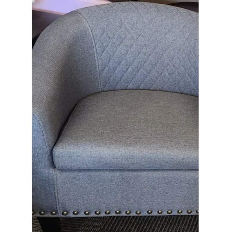 Fabric Tub Chair Grey
