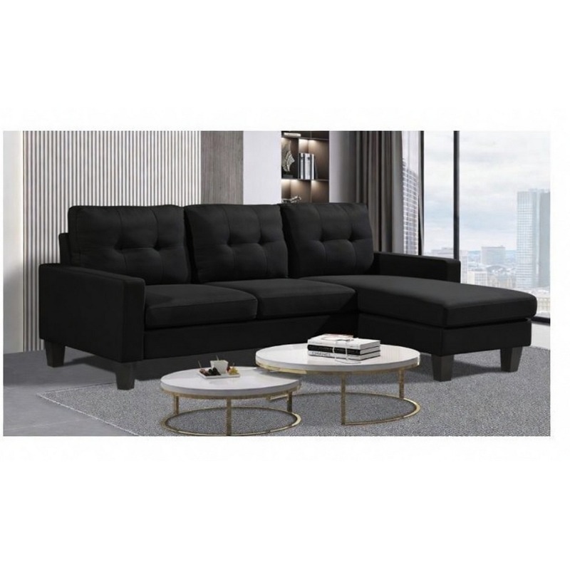 2pc Sectional Black