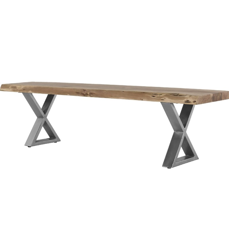 X Base Live Edge Bench