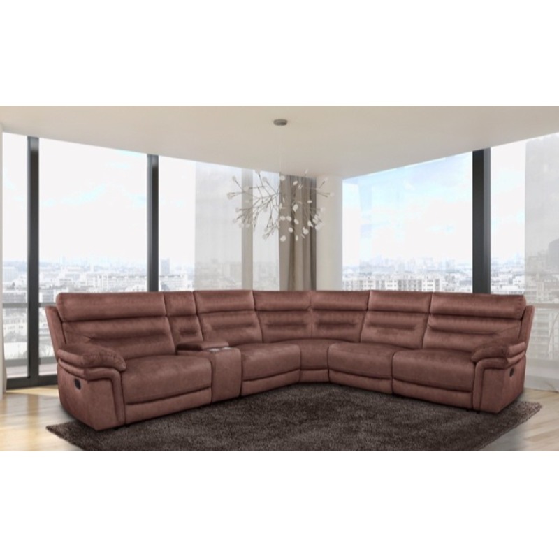 3 recliner 6pc Sectional