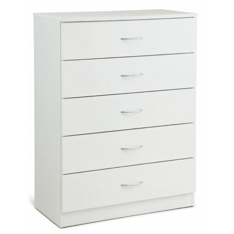 white 5DR CHEST