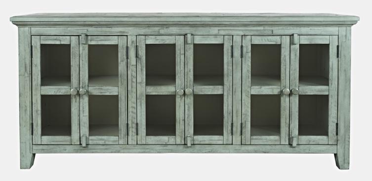 Jofran Rustic Shore 70x15x32 Low 6 Dr Cabinet - Surfside