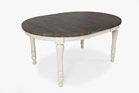 Jofran Madison County Round To Oval Leg Table - Vintage White