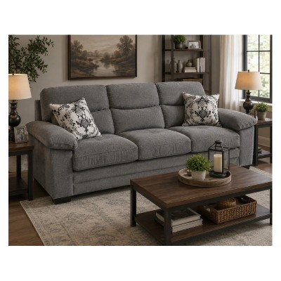 Amanda 2401  Sofa Dark Grey