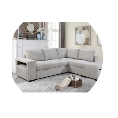 2 Tier ottoman Light Grey