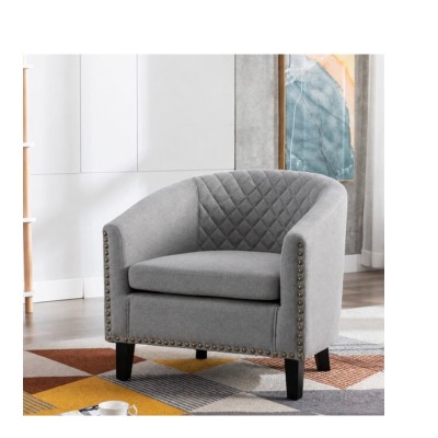 Fabric Tub Chair Grey