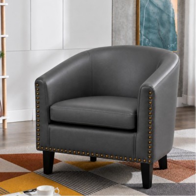 PU Tub Chair Grey
