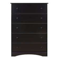PERDUE 32" 5-Drawer Chest - Solid Black
