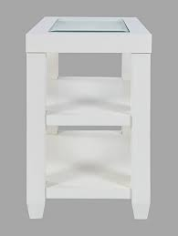 JOFRAN ICON CHAIRSIDE TABLE - WHITE