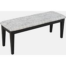 Jofran Icon Upholstered Bench (45x15x18) - Black