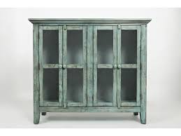 Jofran 48" Accent Cabinet - Vintage Blue with Blue/Grey Undertones