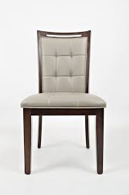 Jofran Upholstered Dining Chair - Warm Dark Finish
