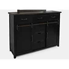 Jofran  Madison County Barn Door Dresser - Vintage Black
