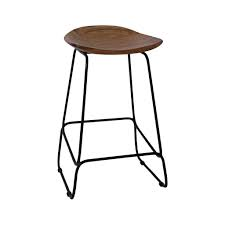Jofran Nature's Edge Backless Stool - Light Chestnut