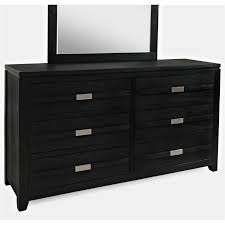 JOFRAN Altamonte 6-Drawer Dresser - Dark Charcoal