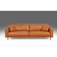 Leather Sofa and Loveseat Silver Grey