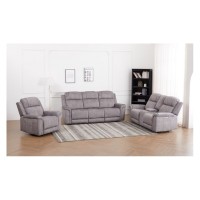 Power Recliner Cons Loveseat fabric grey