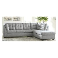 2pc Sectional in Grey fabric