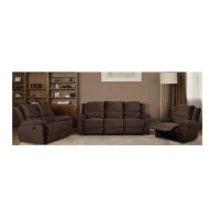 Manual Recliner Sofa  Brown