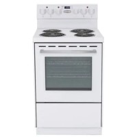 freestanding range with durable  white metal door